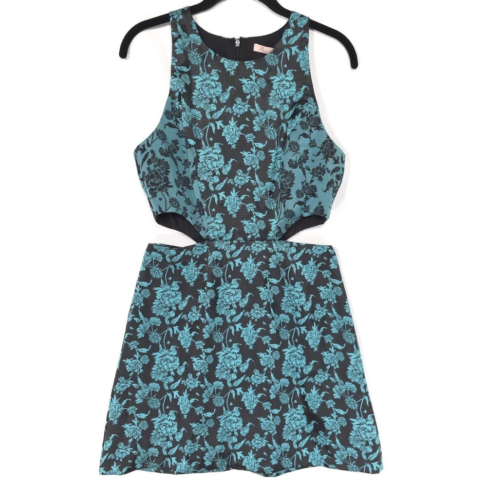 ANTHROPOLOGIE HUTCH Women's New 6 Floral Jacquard Cutout Mini Dress 10327-MINI
